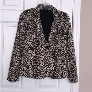 F21 cheetah blazer